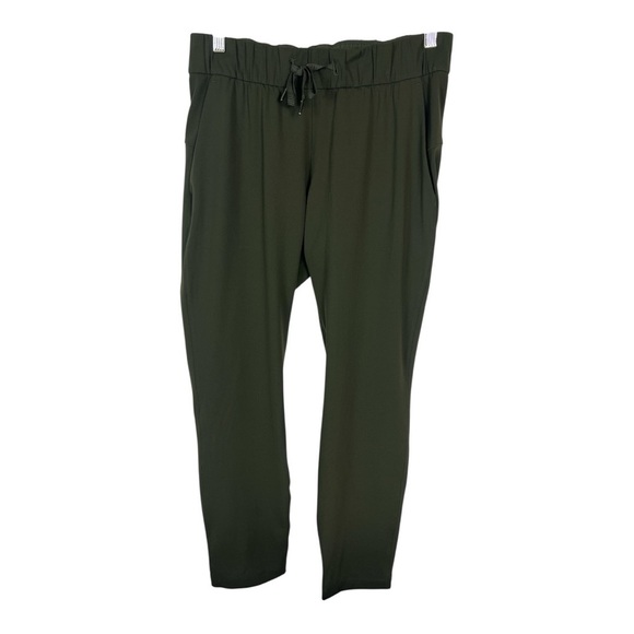 Lululemon On The Fly Pant Size 6 Dark Olive Athleisure Workout EUC - Picture 2 of 10